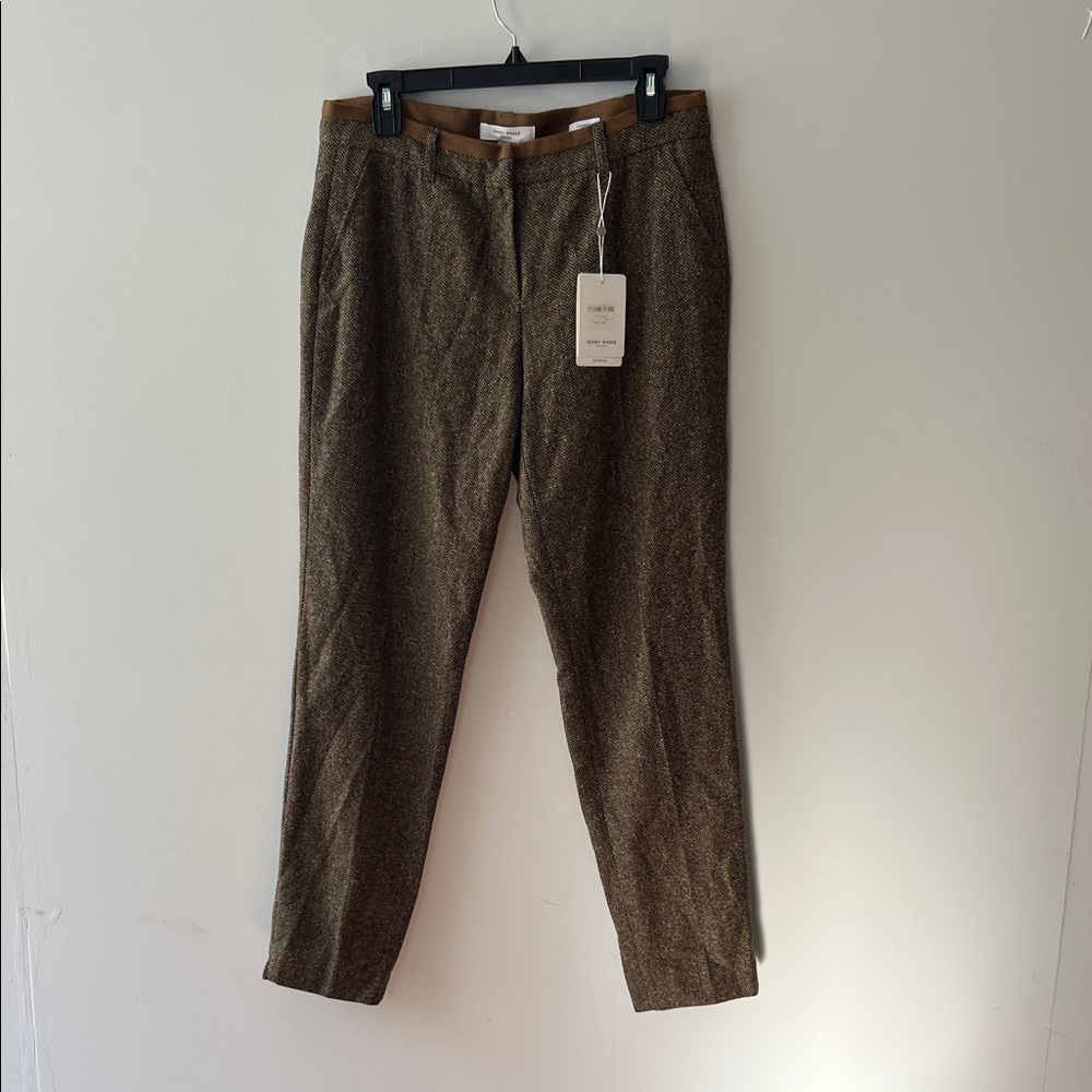 Women’s Gerry Weber Brown Tweed Pants, city style size
